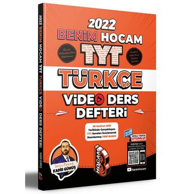 2022 TYT Türkçe Video Ders Defteri ?Benim Hocam Yayınları